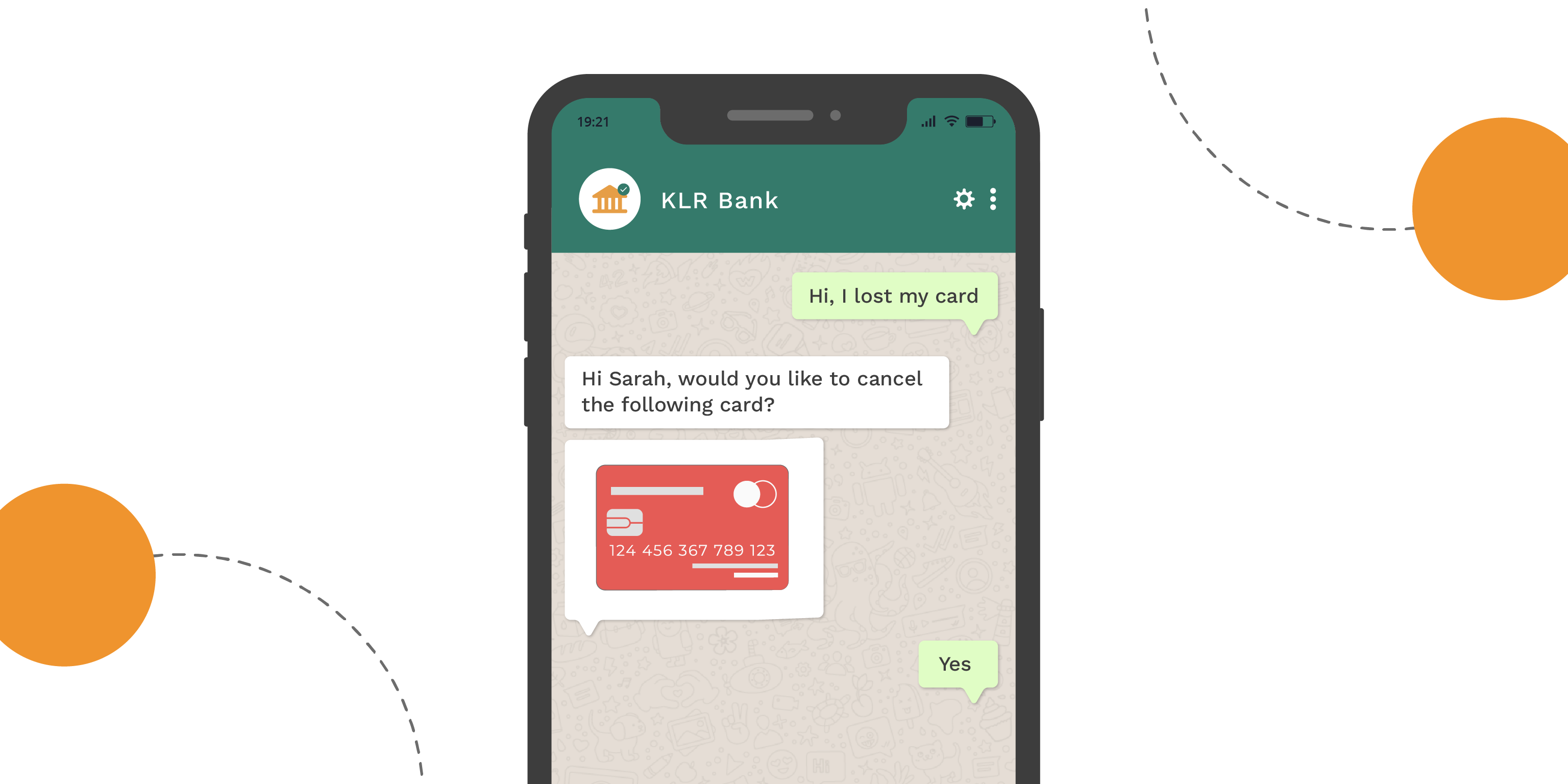 banking with Whatsapp