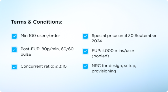 Jamvee Limited Offer - Terms & conditions