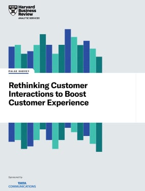 Harvard Business Review Analytic Services CX report on customer interactions 