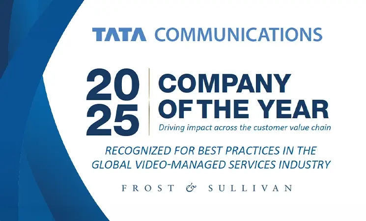 Tata Communications wins Frost & Sullivan’s 2025 global company of the year recognition for leadership in video-managed services
