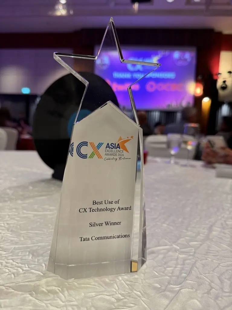 Tata Communications wins Best Use of CX Technology Silver Award at CX Asia Excellence Awards 2026