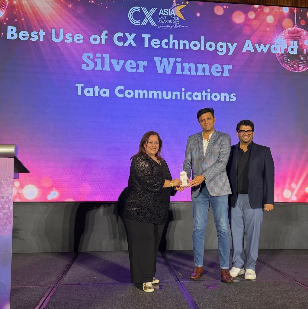 Tata Communications wins Best Use of CX Technology Silver Award at CX Asia Excellence Awards 2026